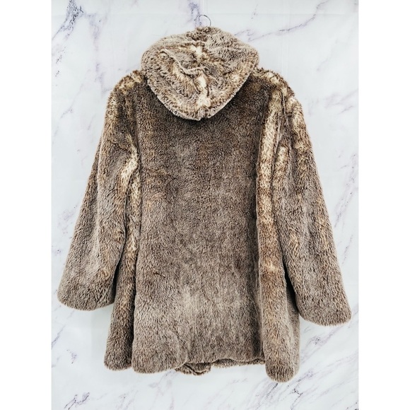 Pamela McCoy Collection Faux Fur Winter Coat Jacket - Picture 6 of 7